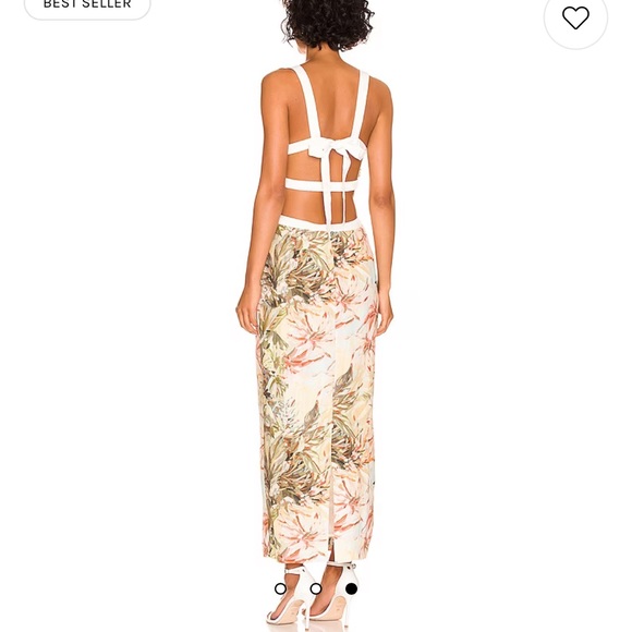 Significant Other Magda Dress in Painted Floral Print - Picture 2 of 4